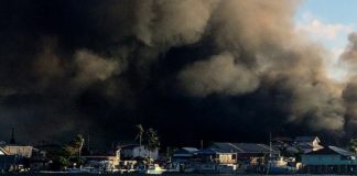 Incendio consume decenas de viviendas en isla hondureña de Guanaja