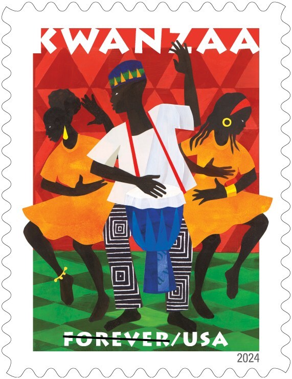 Arte y cultura en un sello: la nueva emisión del USPS dedicada a Kwanzaa