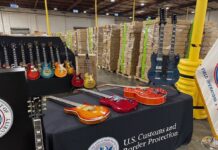 Descubren cargamento de guitarras Gibson falsas valoradas en más de 18 millones de dólares