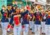 Banda Heberto López de Panamá Emblema de tradición y color en el Desfile de las Rosas 2025