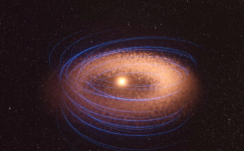 Científicos observan por primera vez la estructura del campo magnético en un disco protoplanetario