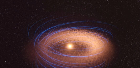 Científicos observan por primera vez la estructura del campo magnético en un disco protoplanetario