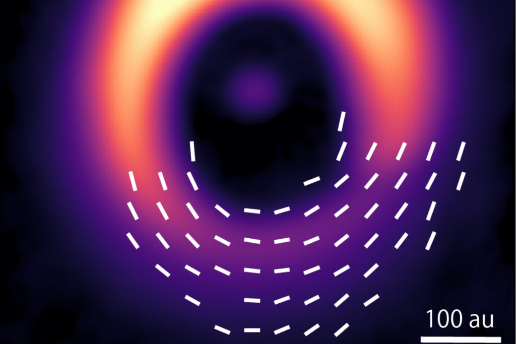 Científicos observan por primera vez la estructura del campo magnético en un disco protoplanetario 