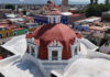 Reconstruyen cúpula del Templo de la Merced en Atlixco tras sismo de 2017